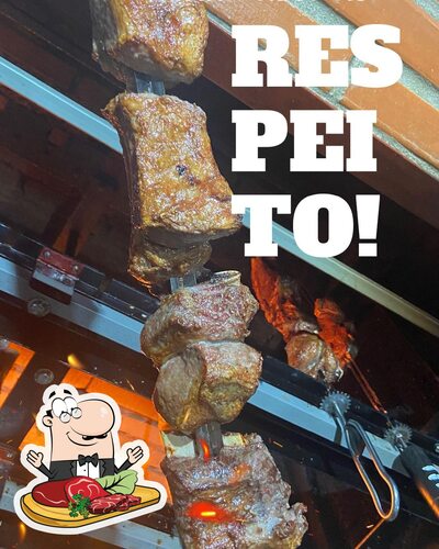 Experimente refeições de carne do menu