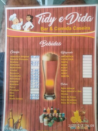 Aqui está a publicidade do restaurante TIDY e DIDA