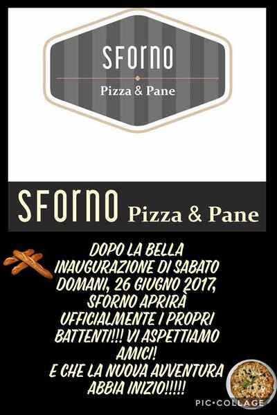 La pubblicità mostra le informazioni su Sforno Pizza & Pane