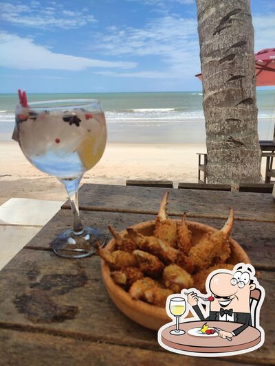 Comida em Manzuko Beach Club Barra do Cahy