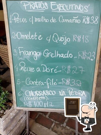 O Casa de jesse apresenta um menu de quadro negro