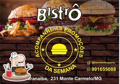 Bistrô serve uma seleção de opções para os amantes dos hambúrgueres