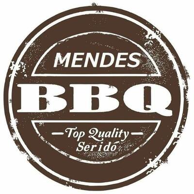 O logotipo do Barbecue Mendes