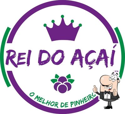 O logotipo do Rei do Açaí