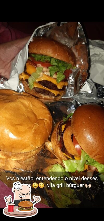 Delicie-se com um hambúrguer no Vila Grill Burguer