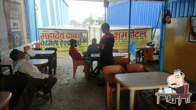 The interior of Mahadev Dhaba