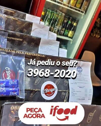 A publicidade apresenta informações sobre o Bar e Restaurante CH