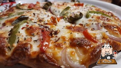 Pick pizza at Coffee Shop