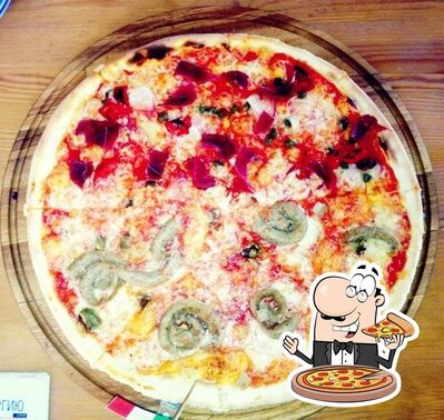 Pick various types of pizza