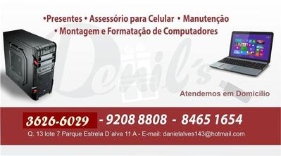 O logotipo do Denils Conveniêcia