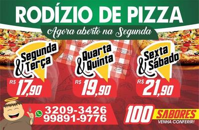 Aqui está a publicidade do Brazuca Pizzas Serra ES