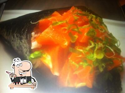 Sushi é um famoso item de comida originário do Japão