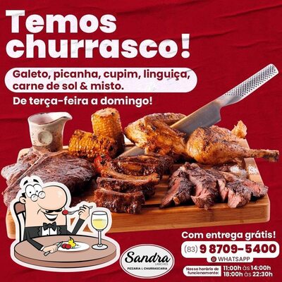 Comida em Sandra Lanches Pizzaria e Restaurante