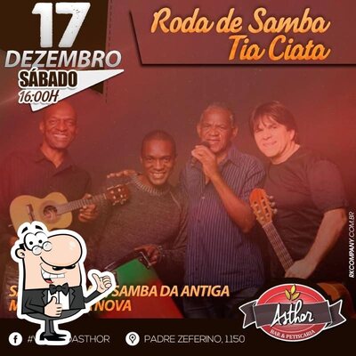 A publicidade mostra informações sobre o Asthor Bar & Petiscaria