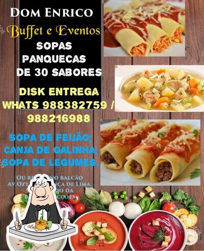 Comida em Pizzaria Dom Enrico