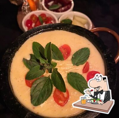 Platos en Recanto do Fondue