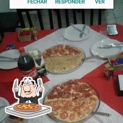 Escolha pizza no Ventania Sushi
