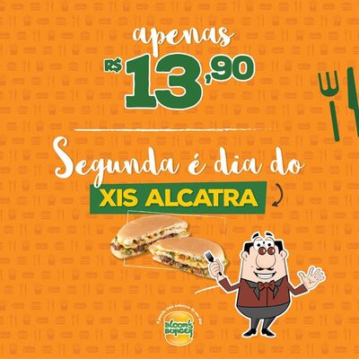 Comida em Bloom's Burger
