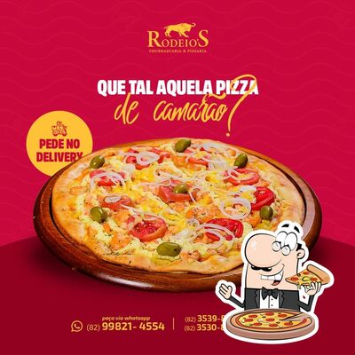 No Rodeio's Churrascaria, você pode degustar pizza