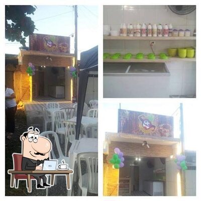 O interior do açaí beach
