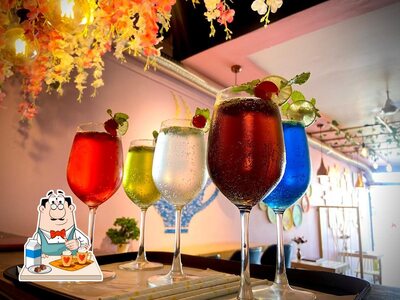 Enjoy a drink at Flamingo Cafe