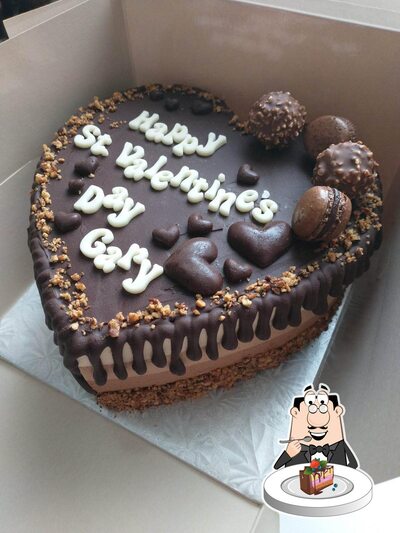 Custom Valentine's Day celebration cake