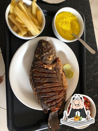 Comida em Restaurante Bar do Peixe