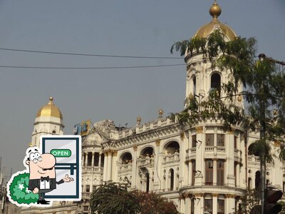 You can get some fresh air at the outside area of Royal Calcutta Bistro
