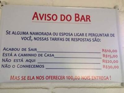 O logotipo do Baiano's Bar