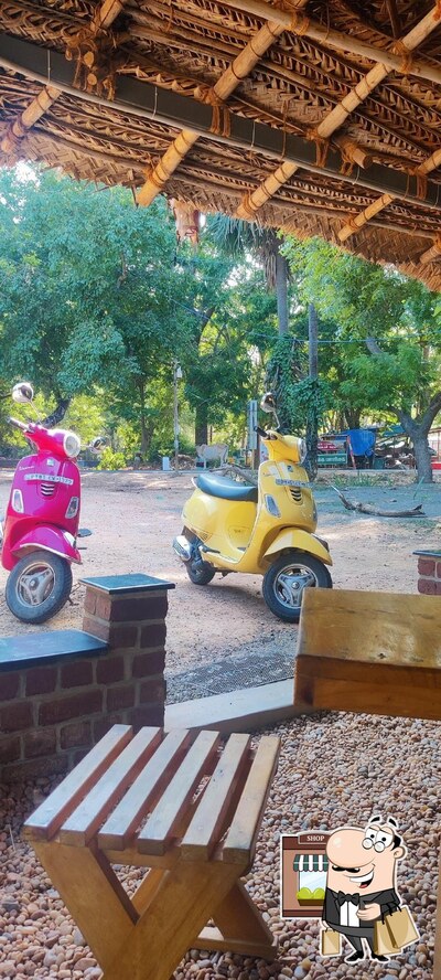 The outside area is an important feature of Pebbles Cafe
