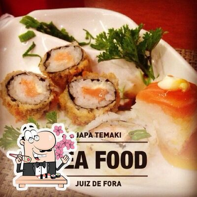 Prove diferentes opções de sushi