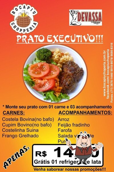 Platos en Bocapiu Chopperia