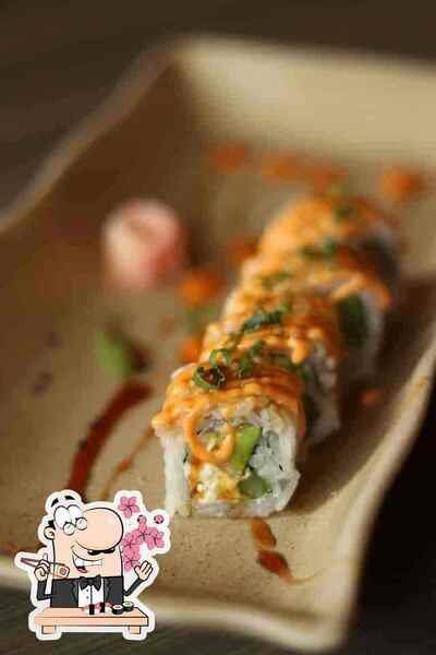 Sushi rolls are available at Gong