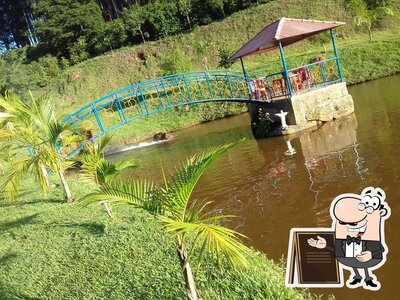 Você pode espairecer no na área externa do Pesque e Pague do Dunga
