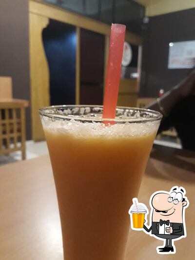 You can enjoy a drink from the menu