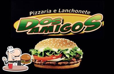 Pizzaria e lanchonete Dos Amigos oferece uma escolha de opções para os amantes dos hambúrgueres