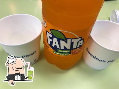 Order different drinks served at Domino's Pizza