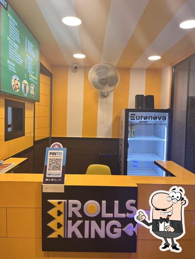 Take a seat at one of the tables at Rolls King
