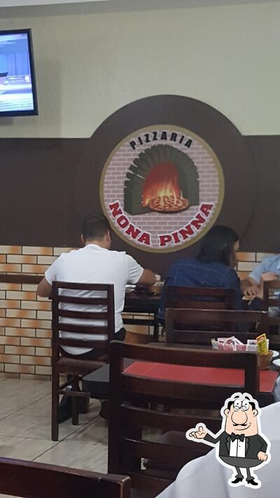 O interior do Pizzaria
