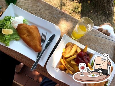 Plats à Fisch am Meer