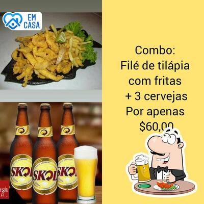 Restaurante Bar do Peixe Perdões MG offerece uma variedade de cervejas