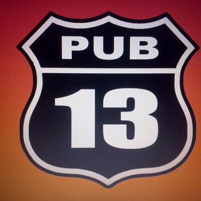 A representação visual da marca do Pub 13