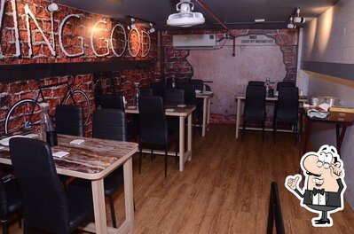 The interior of Lazeez-Good Mood Food