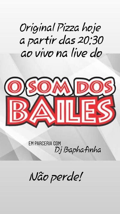 Aqui está a publicidade do Original Pizza
