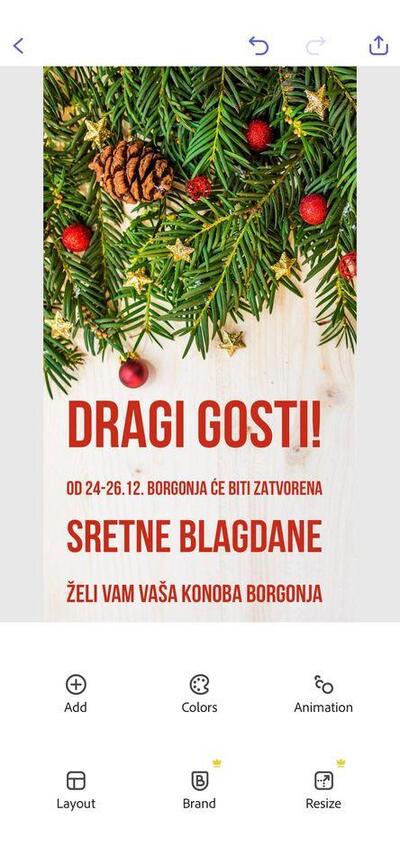 Ecco la pubblicità di Borgonja