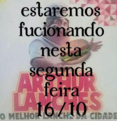 Leia as informações sobre o Arthur Lanches & Pizzaria