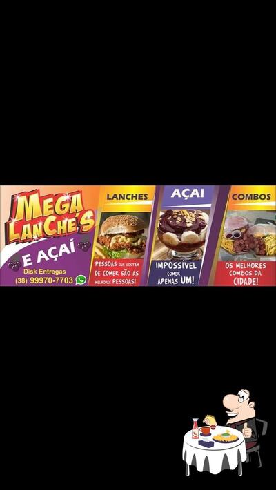 Peça um hambúrguer no Mega lanches