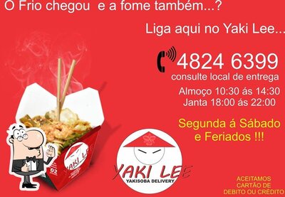 A publicidade mostra informações sobre o Yaki Lee