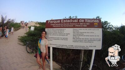 Veja a área externa do Pé das Dunas