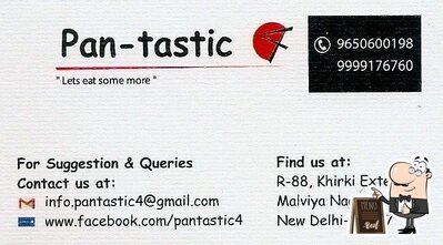 The advertisement shows information about Pan-Tastic 4